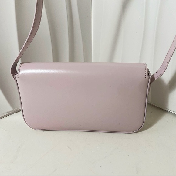 CELINE Triomphe Light Pink Leather Shoulder Bag - Picture 2 of 11